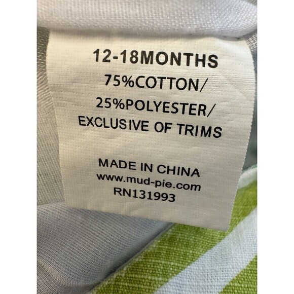 mudpie Baby Girls boys Bodysuit Romper Summer Clothes size 12-18M elephant - Picture 9 of 9